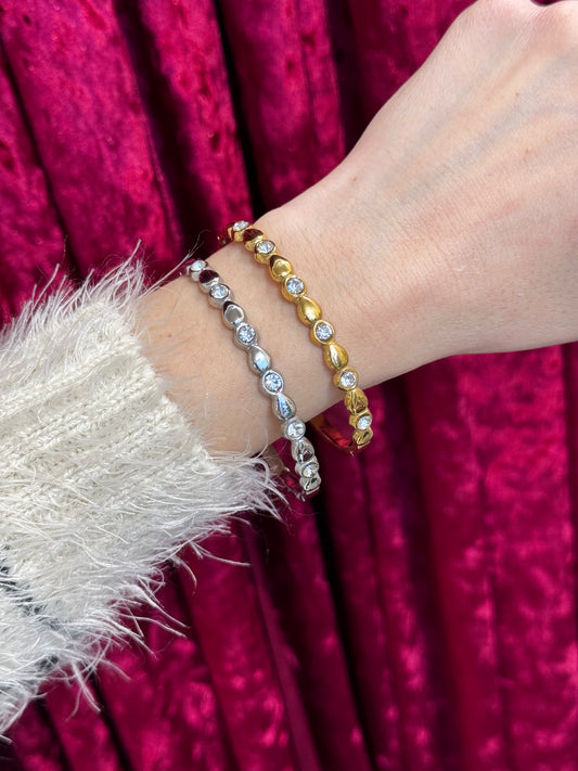 Twisted Grace - χειροπέδα stainless steel