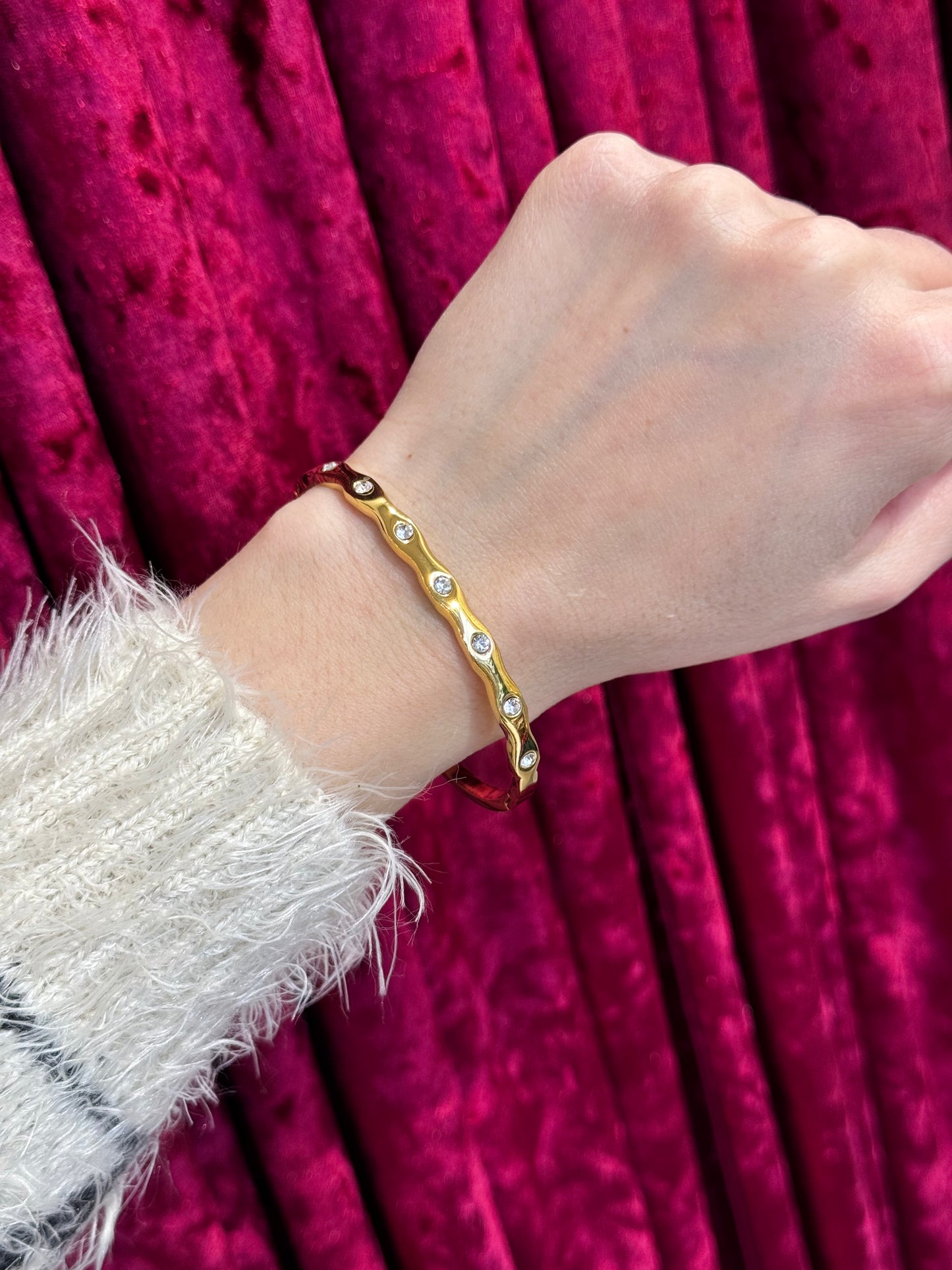 Wavy Muse - χειροπέδα stainless steel