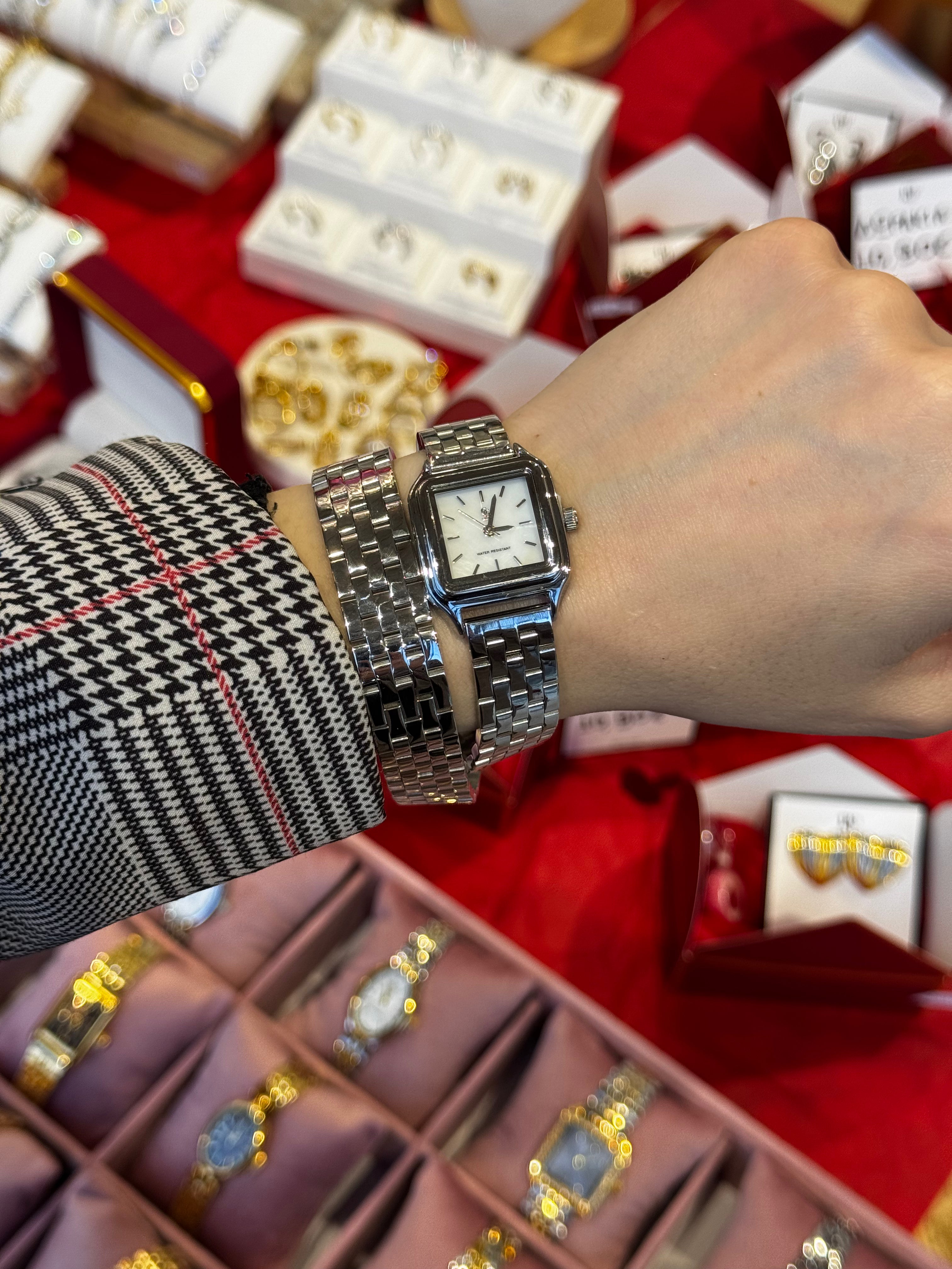 Silk & Shine - ρολόι stainless steel luxury