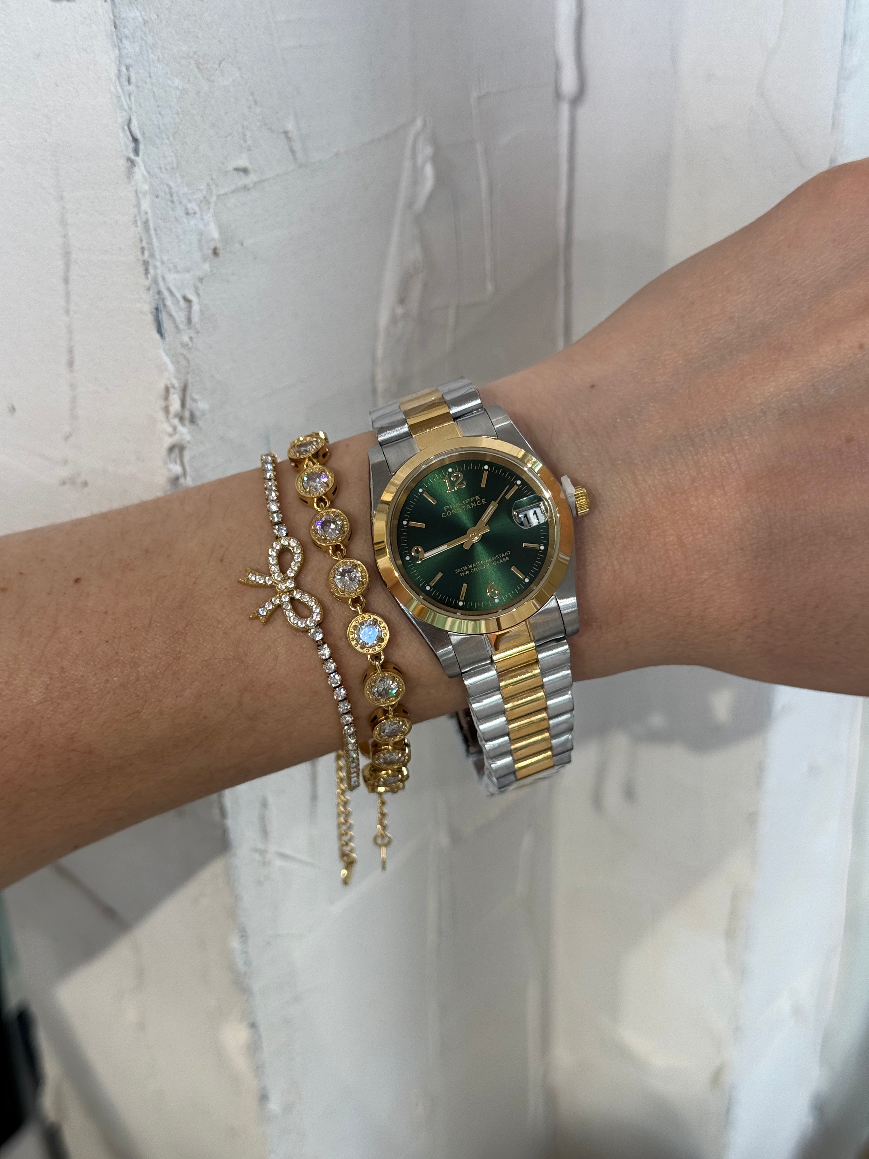 Elysian Emerald (medium) - Αδιάβροχο Premium Ρολόι Stainless Steel