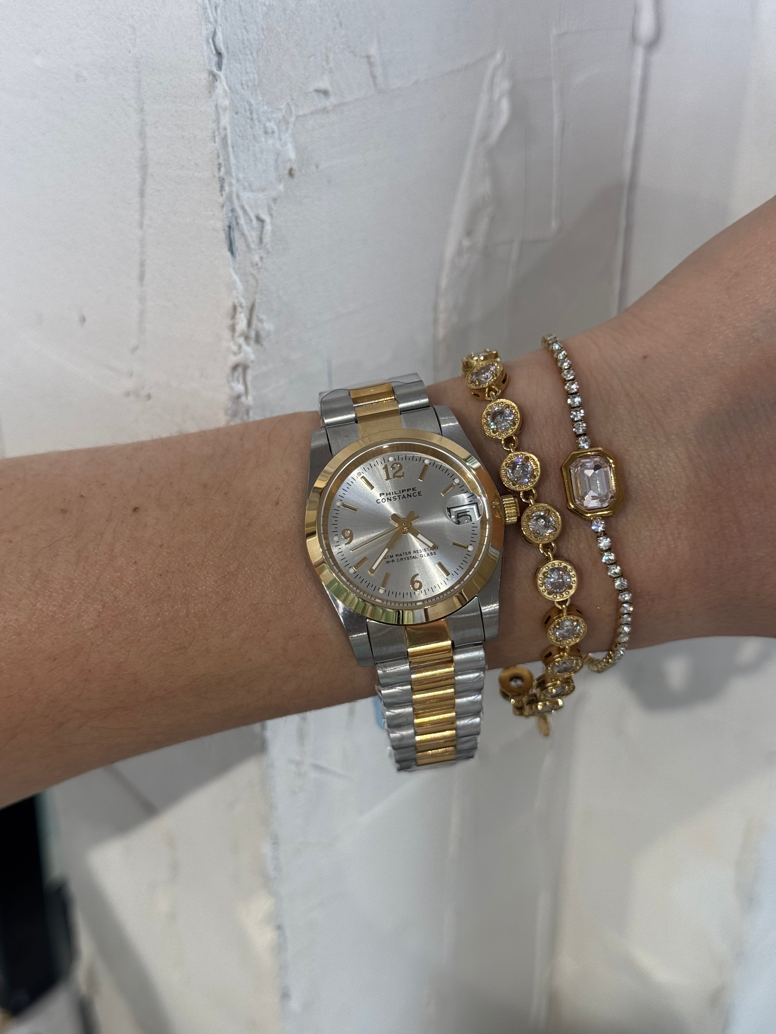 Elysian Two-Tone (medium) - Αδιάβροχο Premium Ρολόι Stainless Steel