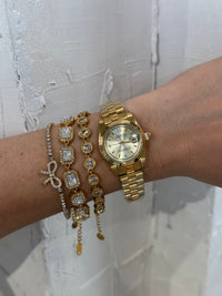 Allegra Gold (small) - Αδιάβροχο Premium Ρολόι Stainless Steel