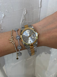 Allegra Two-tone (large) - Αδιάβροχο Premium Ρολόι Stainless Steel