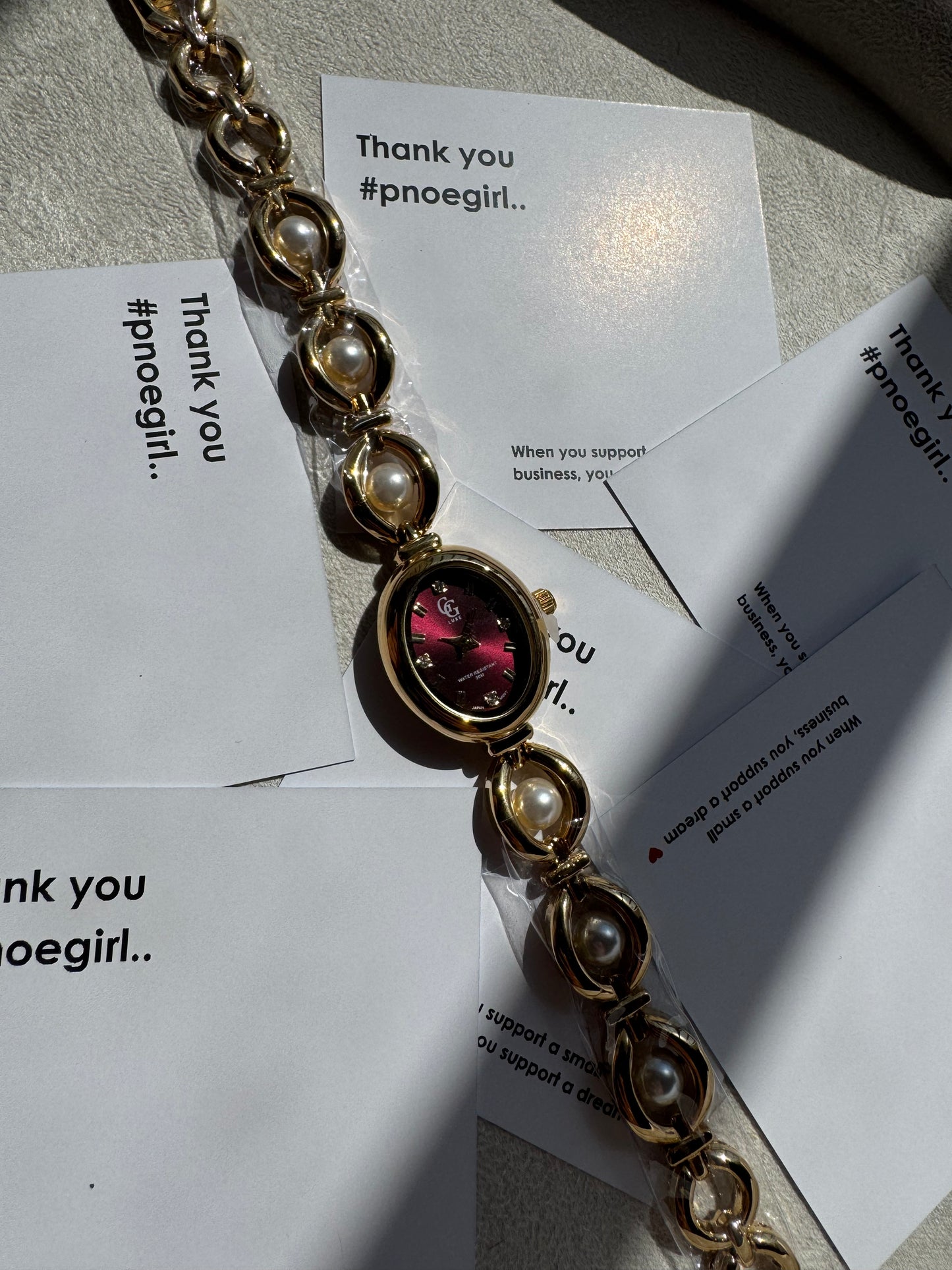 ÉCLAT BORDEAUX -  Ρολόι Stainless Steel