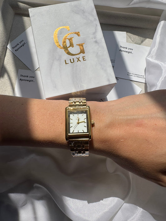 Élégance Dorée - Αδιάβροχο Premium Ρολόι Stainless Steel