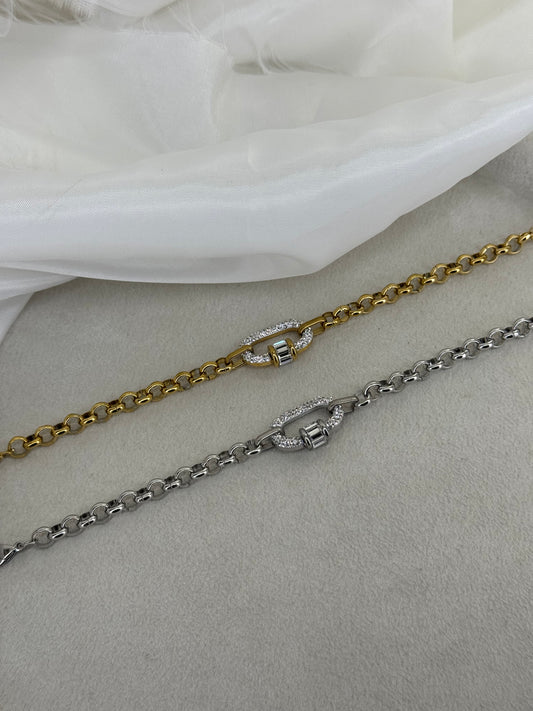 Infinity Spark – Βραχιόλι με ζιργκόν stainless steel