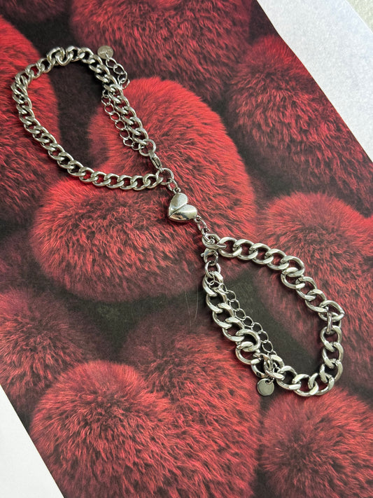 Soulmate Heart – βραχιόλι stainless steel