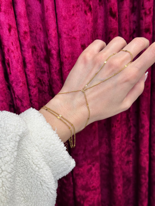 Dainty Honey – βραχιόλι δαχτυλίδι stainless steel