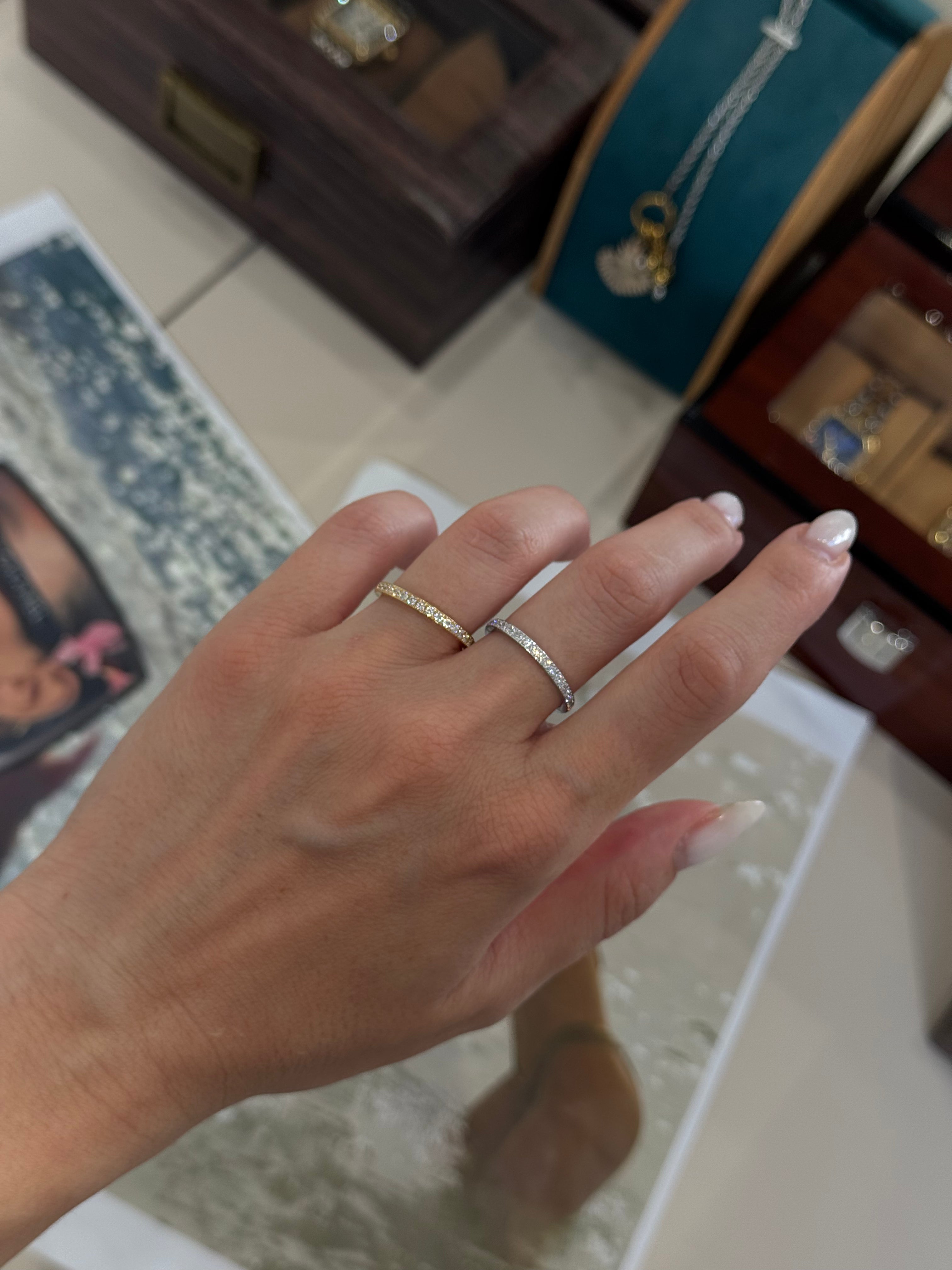 Delicate Pavé Band (ασημί)- Δαχτυλίδι Stainless Steel