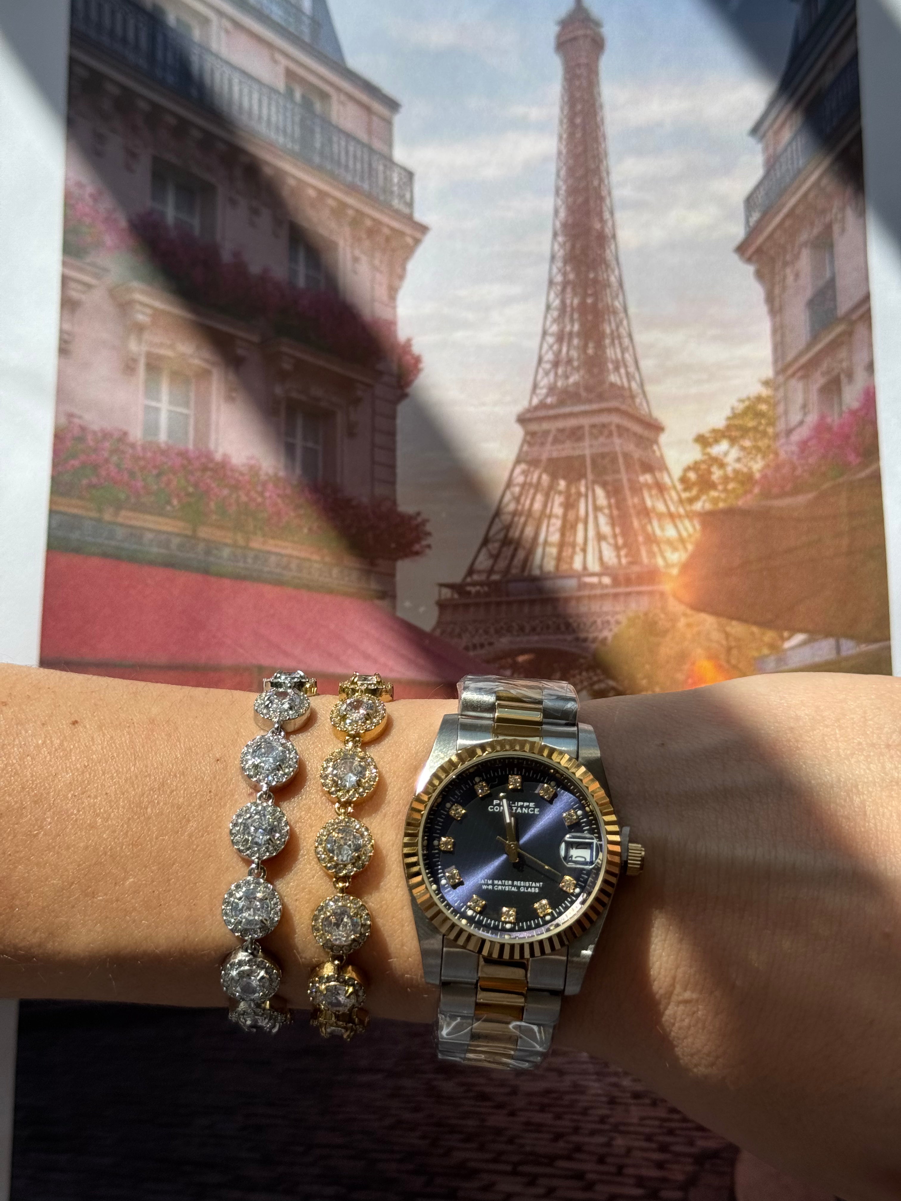 PARIS MIDNIGHT - Αδιάβροχο Premium Ρολόι Stainless Steel(small)