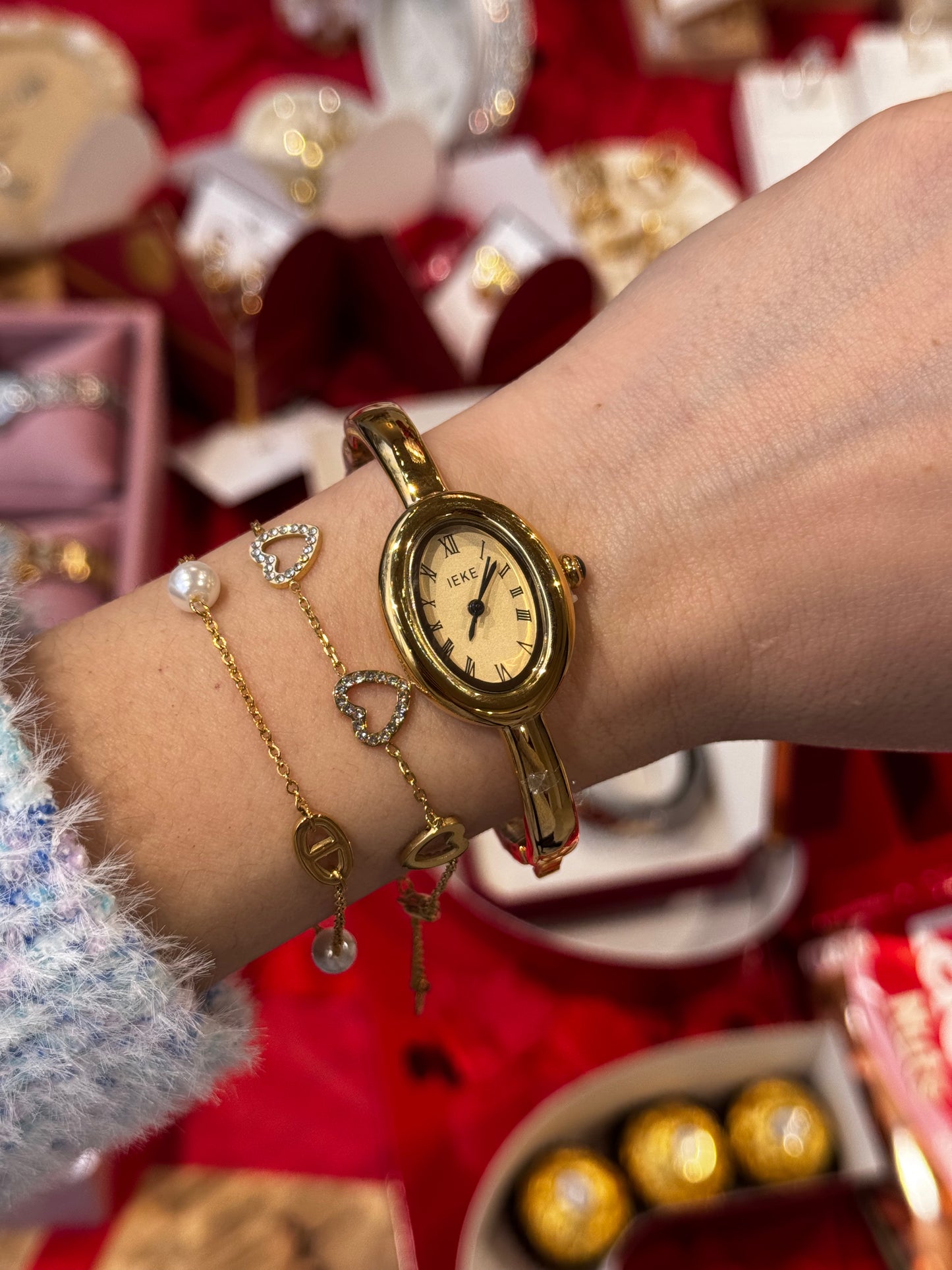Bijoux Aura Gold – αδιάβροχο ρολόι premium stainless steel