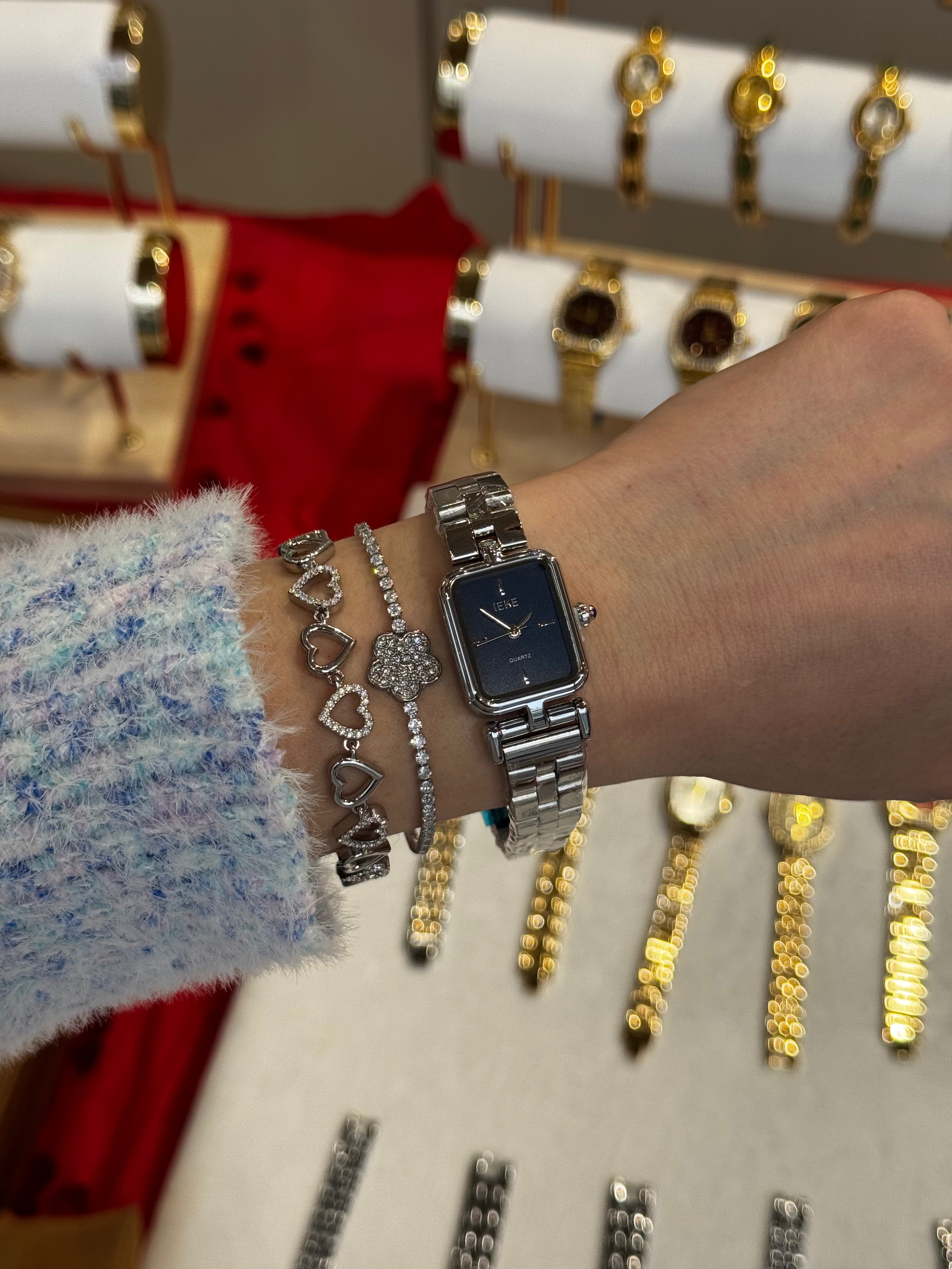 Celeste Silver – αδιάβροχο ρολόι premium stainless steel