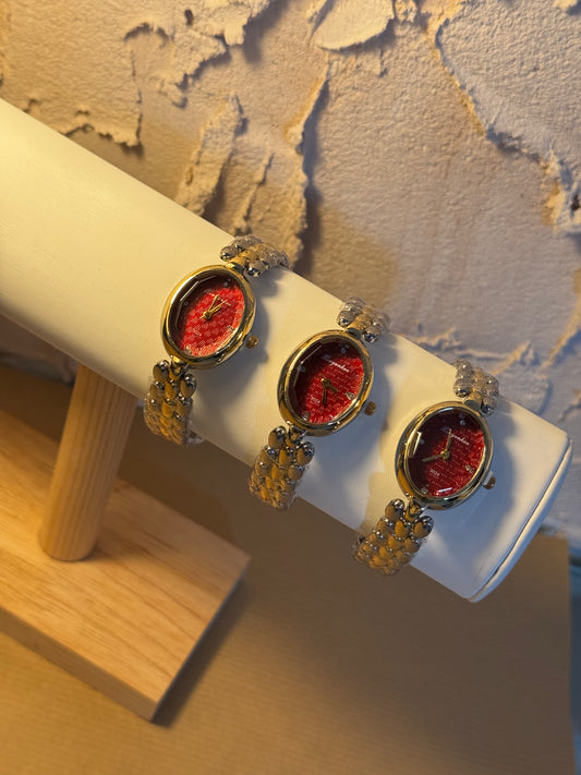 Estelle Crimson Glow – ρολόι stainless steel