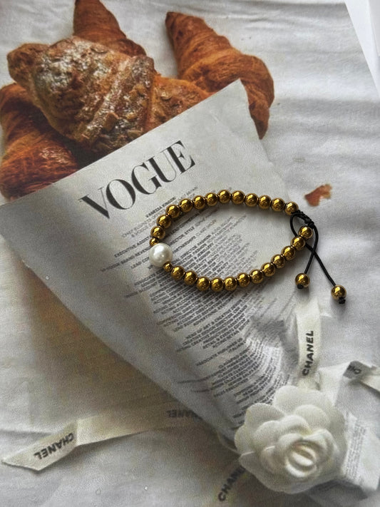 Selini Golden Bead – βραχιόλι Χειροποίητα κοσμήματα by Pnoe