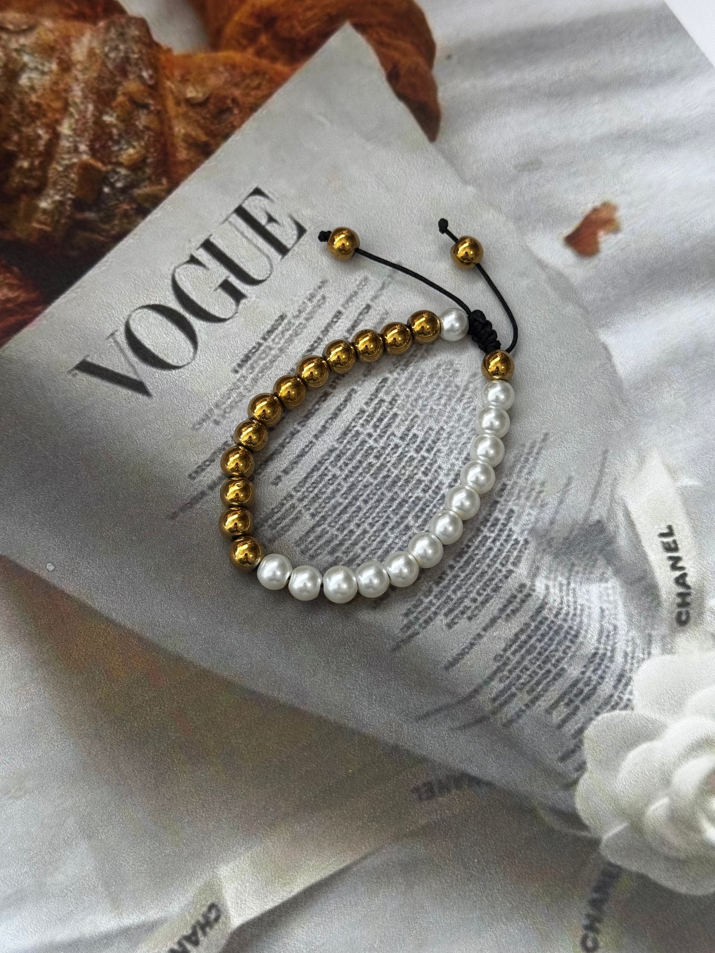 Duality Pearl - βραχιόλι Χειροποίητα κοσμήματα by Pnoe