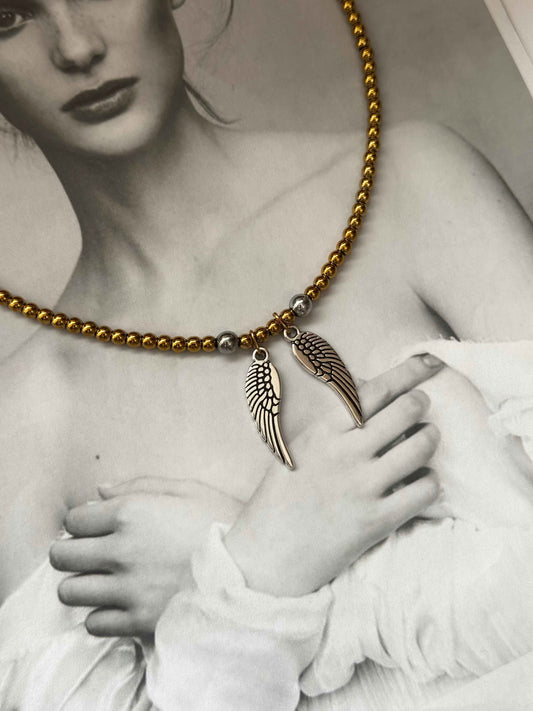 Guardian Wings – κολιέ Χειροποίητα κοσμήματα by Pnoe