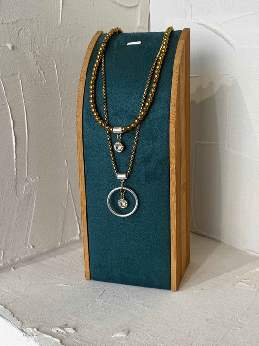 Nova Crystal – κολιέ Χειροποίητα κοσμήματα by Pnoe