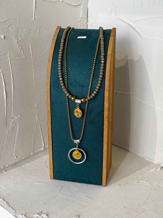 Amara Coin – κολιέ Χειροποίητα κοσμήματα by Pnoe