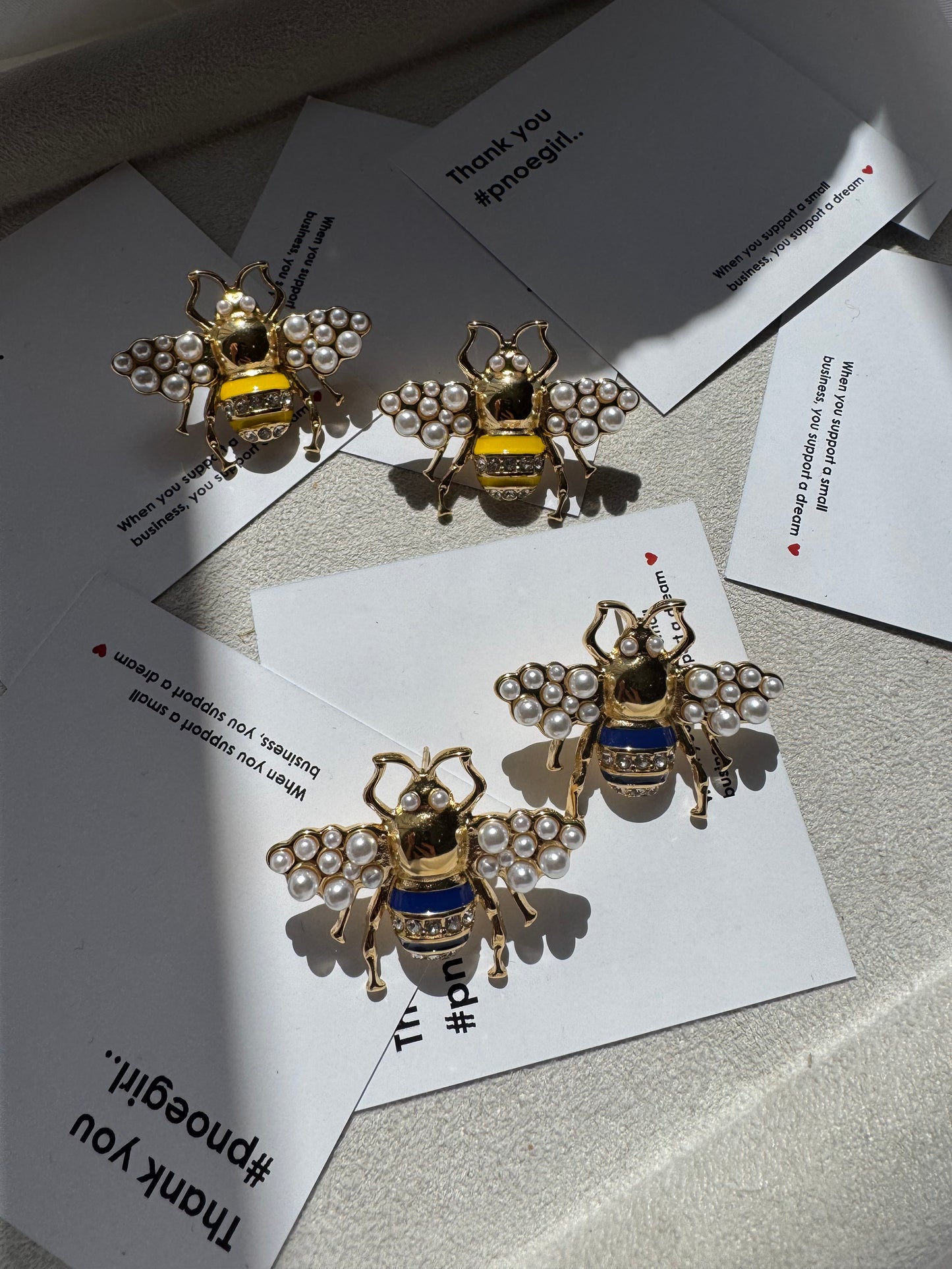 QUEEN BEE ROYALE - σκουλαρίκια ατσάλινα