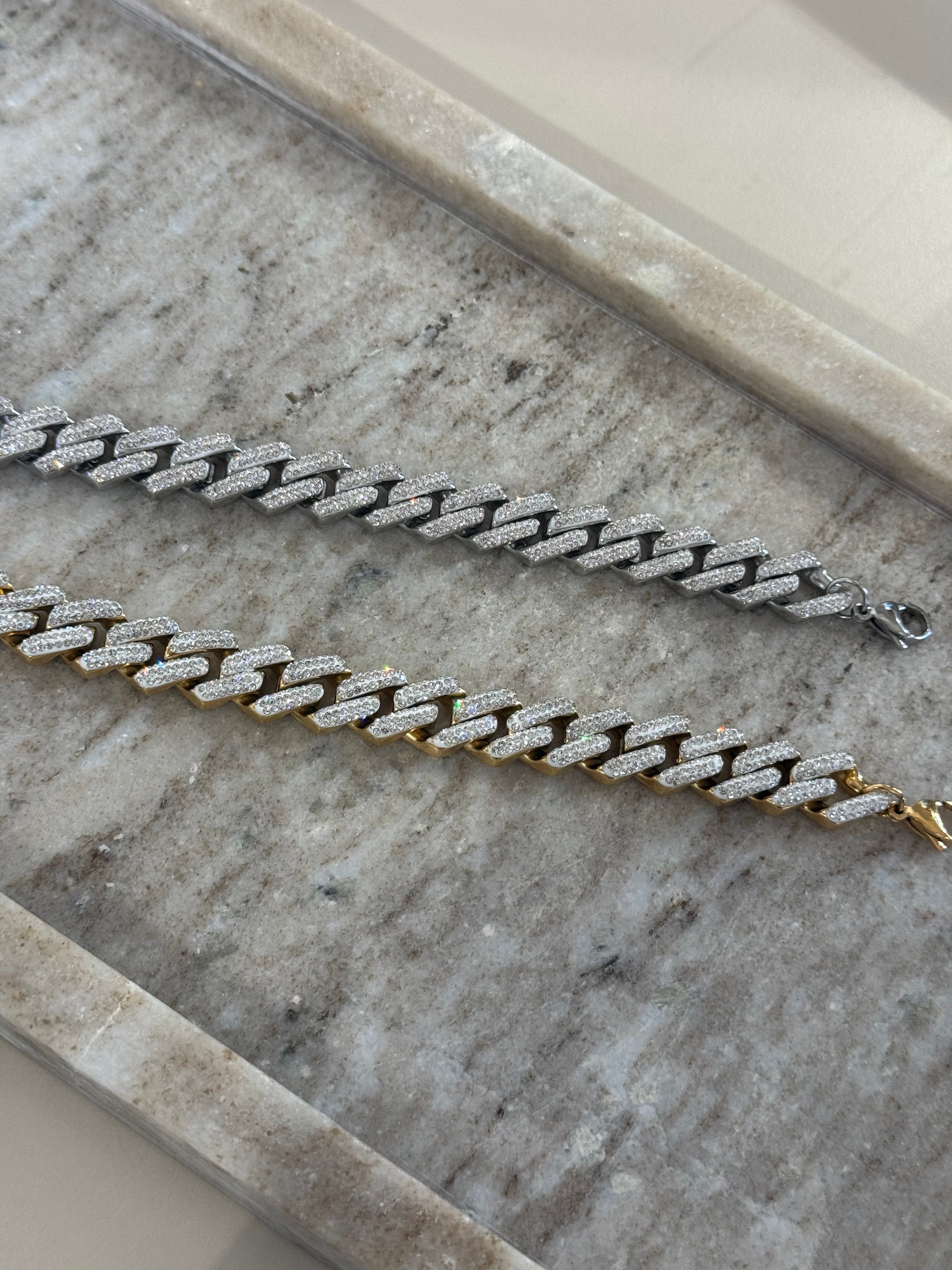 Sparkle Curb – Βραχιόλι stainless steel