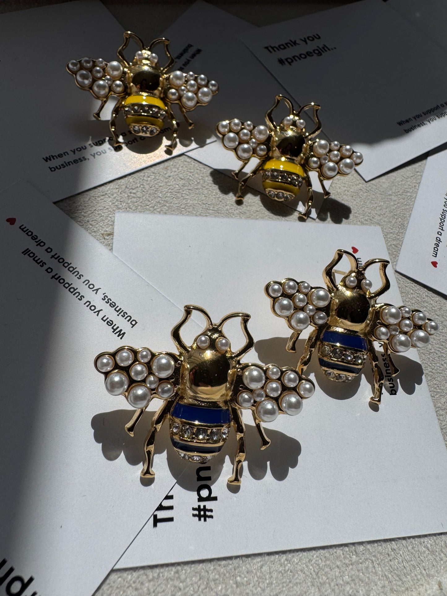 QUEEN BEE ROYALE - σκουλαρίκια ατσάλινα