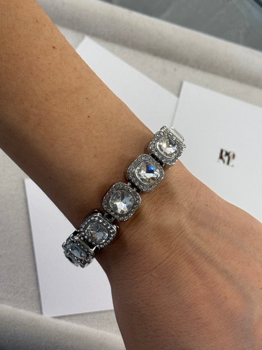 Crystal Glam - βραχιόλι stainless steel