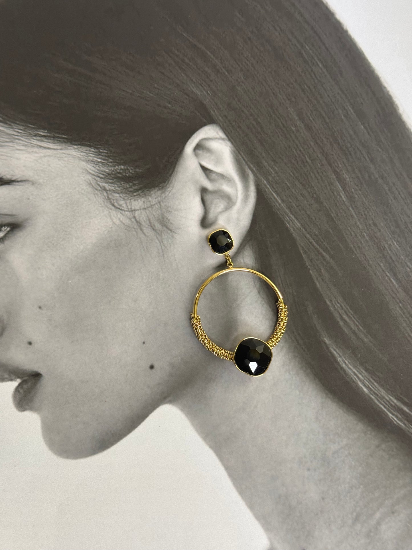 Eclipse Hoop - σκουλαρίκια stainless steel