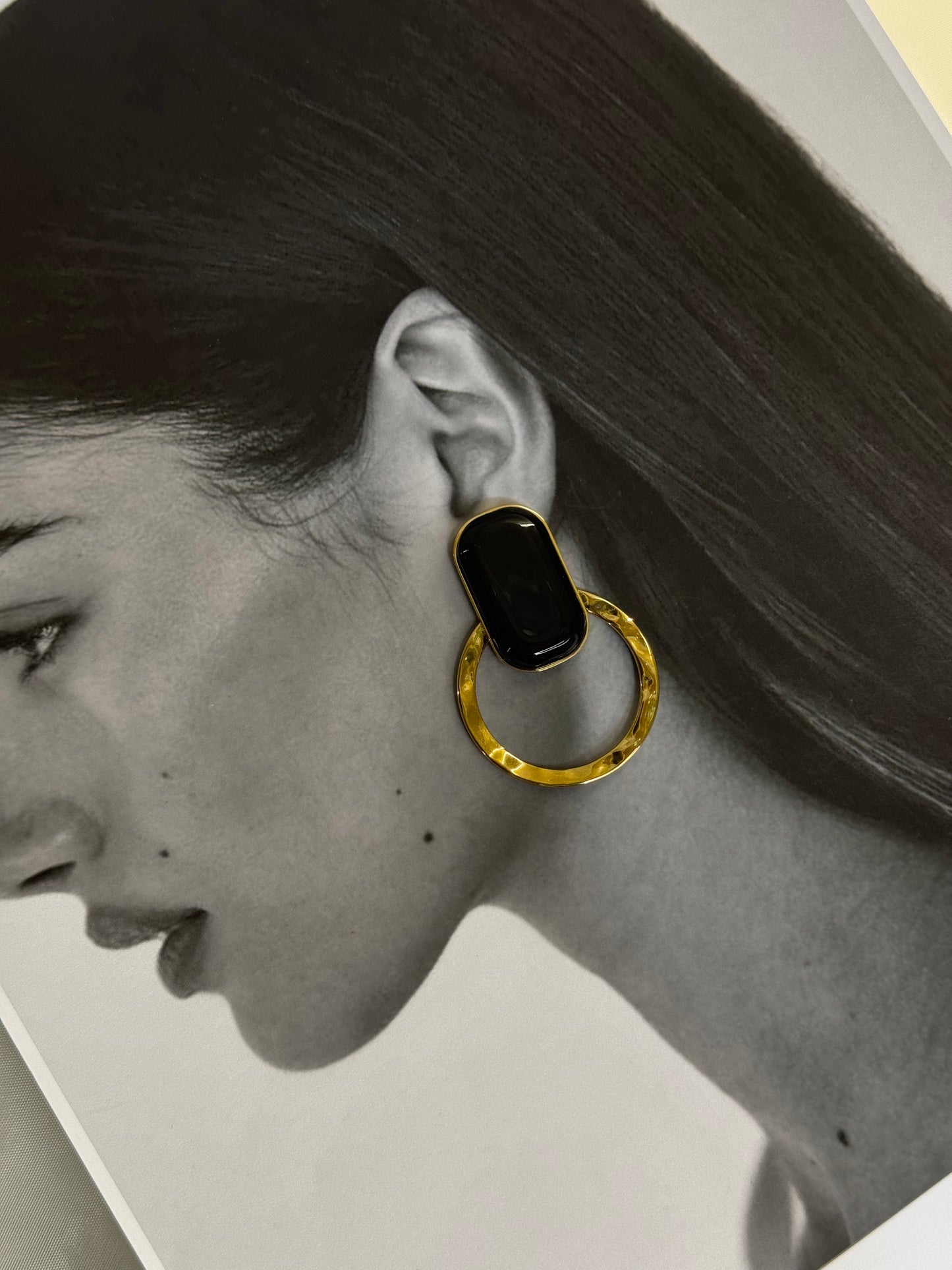 Midnight Ring - σκουλαρίκια stainless steel