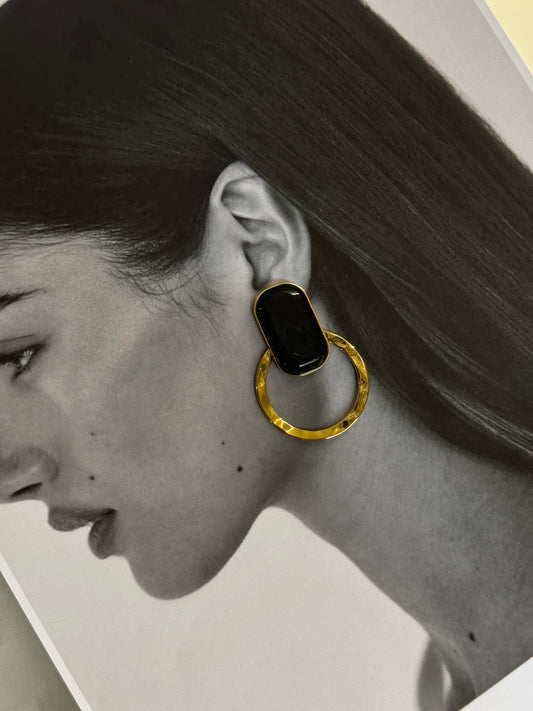 Midnight Ring - σκουλαρίκια stainless steel