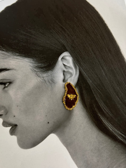 Queen Bee - σκουλαρίκια stainless steel