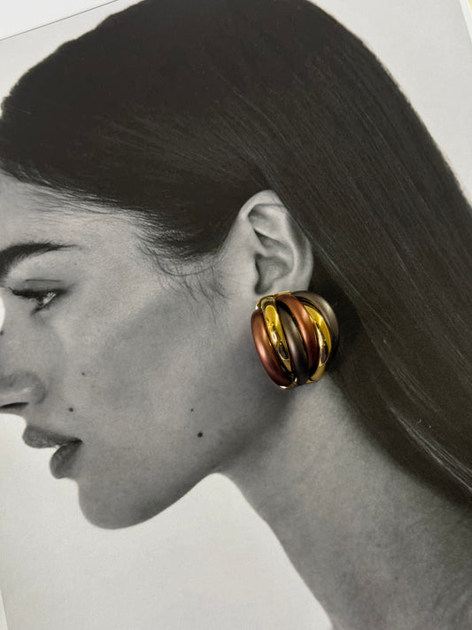 Trinity Hoops - σκουλαρίκια stainless steel