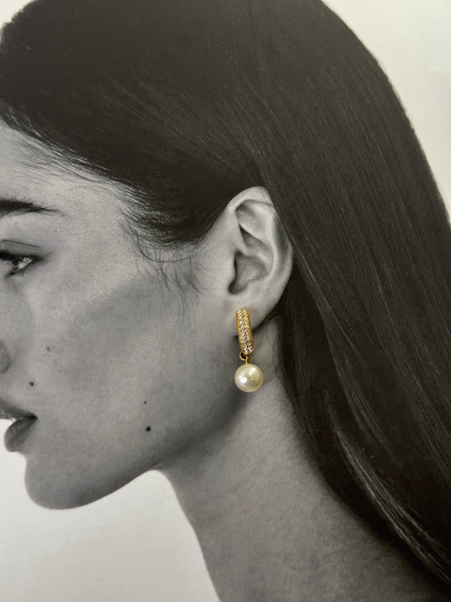 Lustrous Pearl Drops – Σκουλαρίκια Stainless Steel