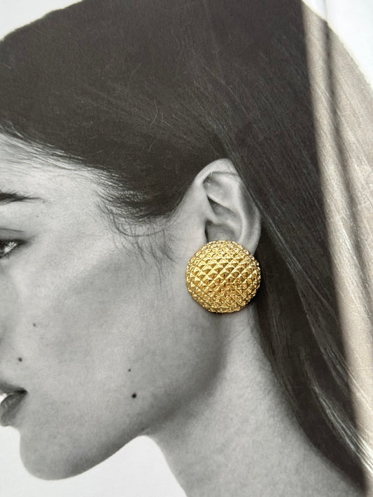 Golden Dome - σκουλαρίκια stainless steel