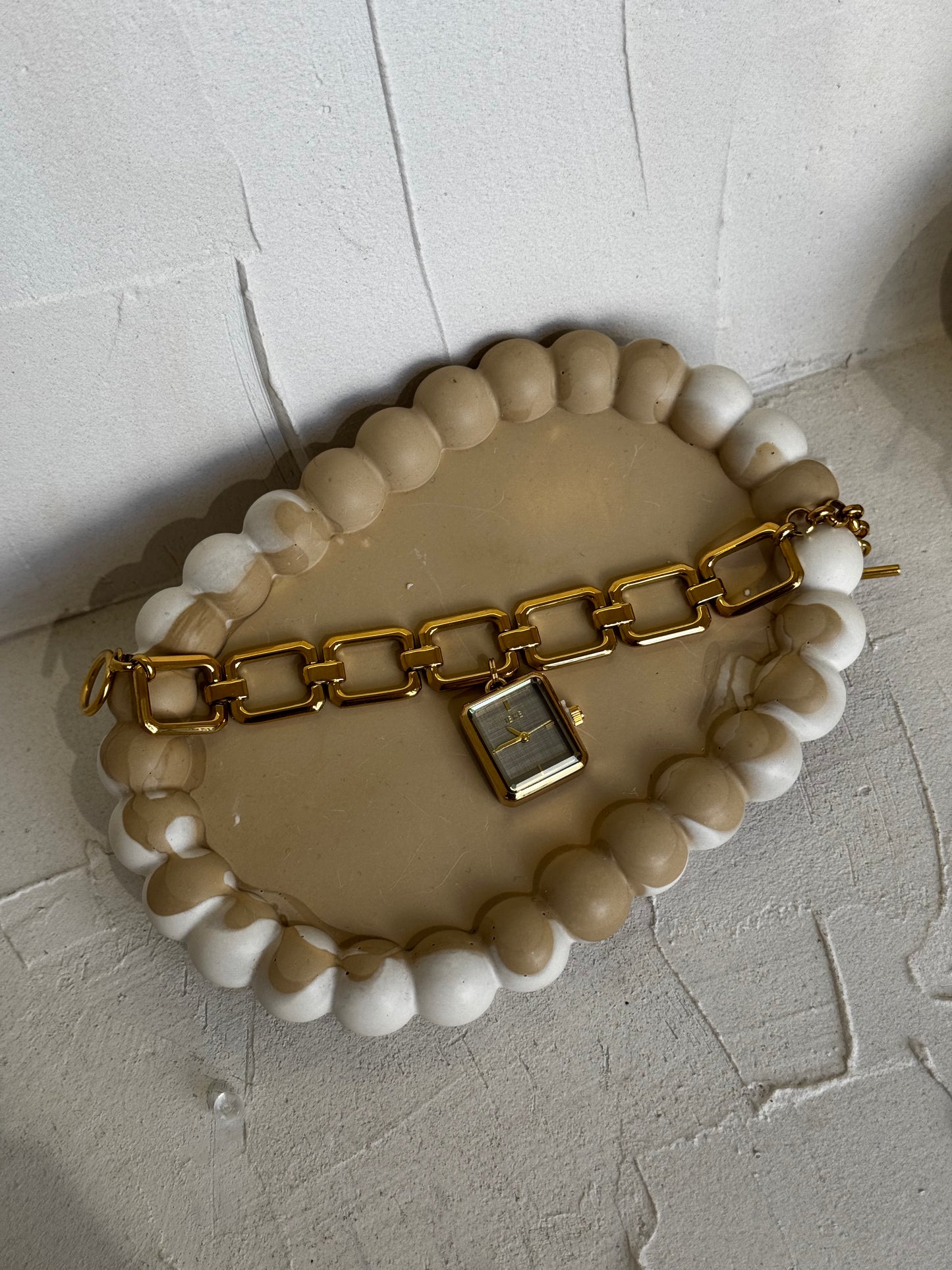 Cleo Square – αδιάβροχο ρολόι premium stainless steel