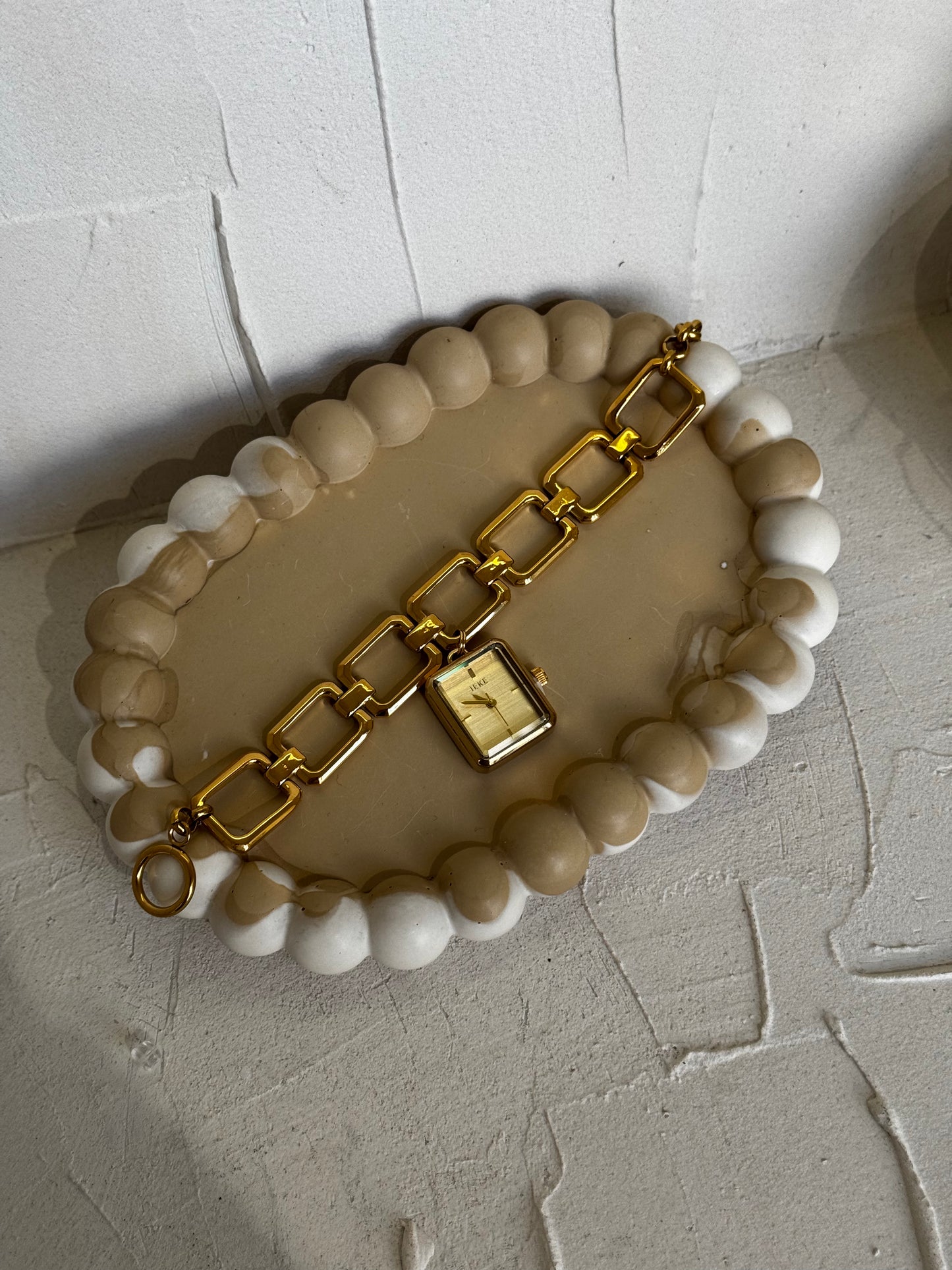 Cleo Square – αδιάβροχο ρολόι premium stainless steel