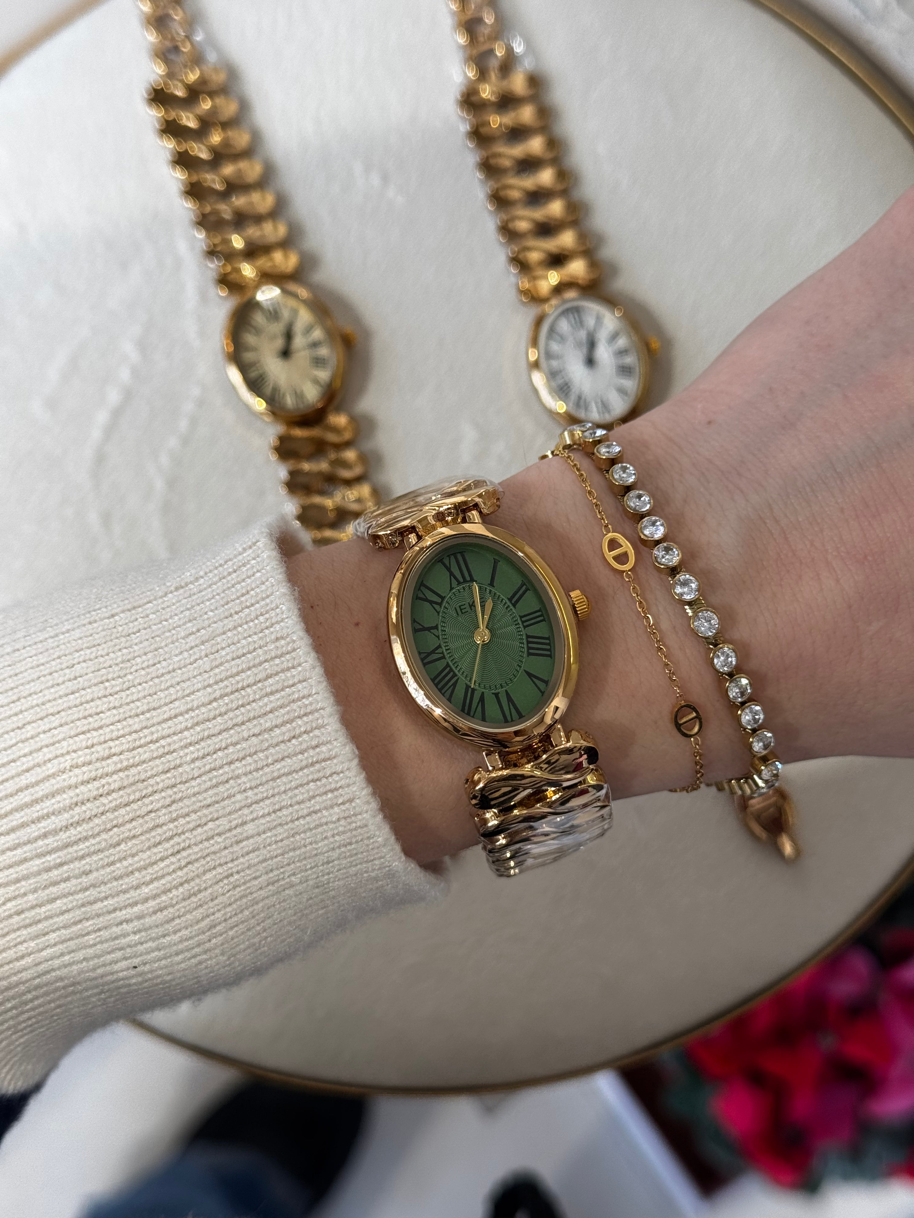 Rosalie Emerald – αδιάβροχο ρολόι premium stainless steel 3 ATM
