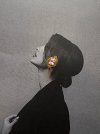 Velvet Rose Earrings - Ατσάλινα Κρικάκια