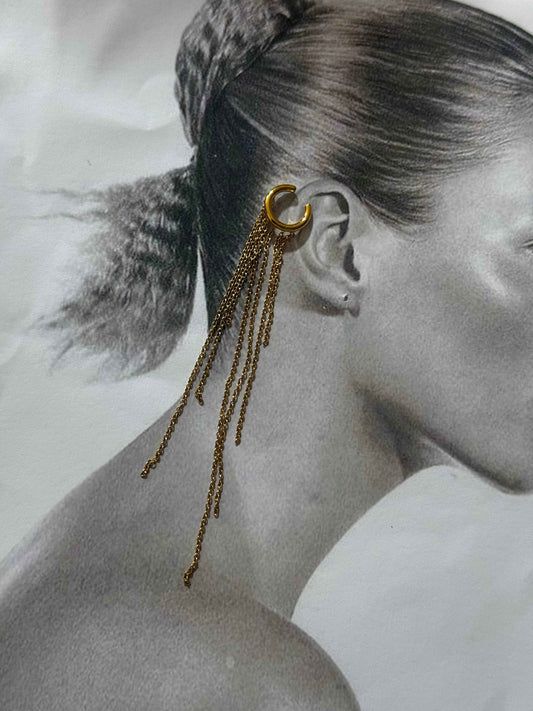 Lyra Rain – ear cuff stainless steel