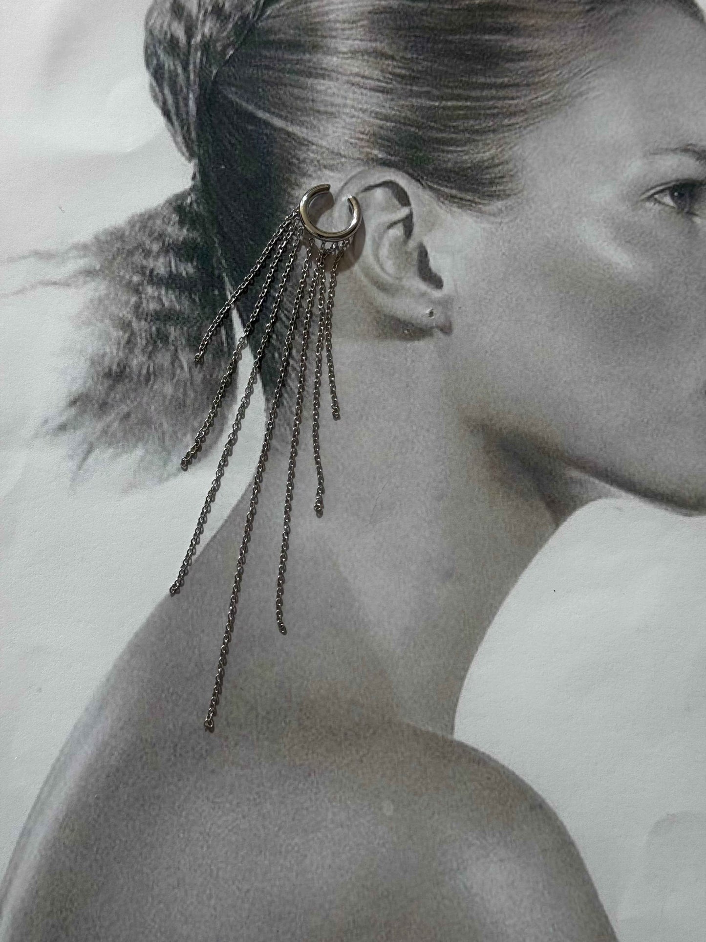 Lyra Rain – ear cuff stainless steel