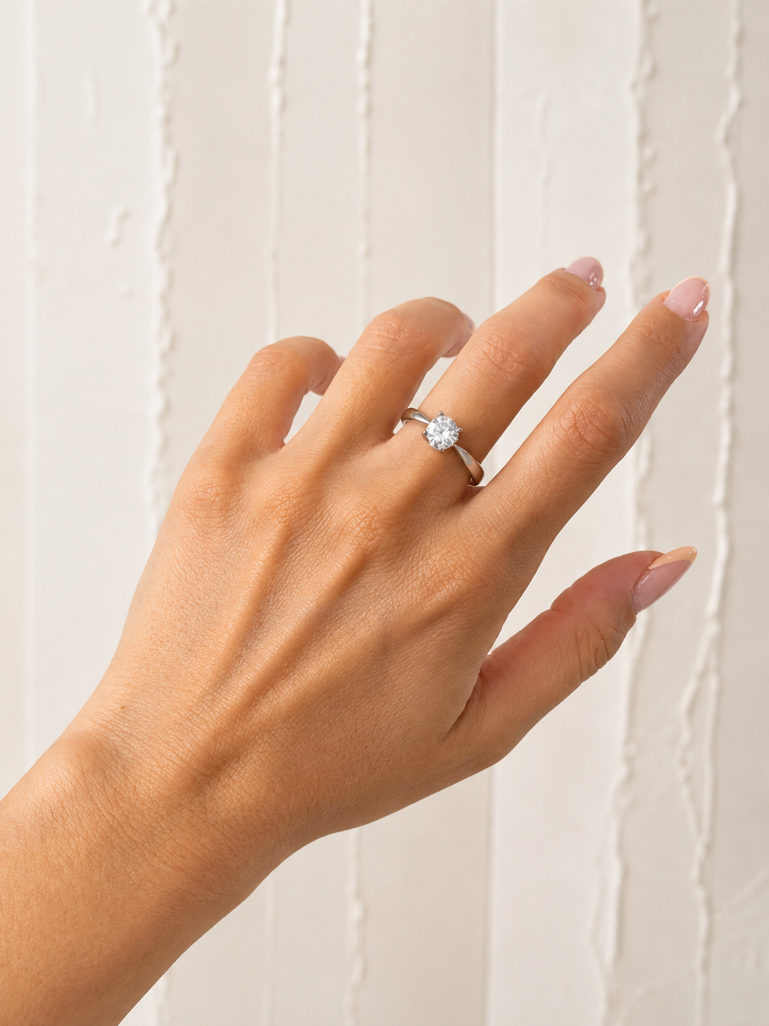 Graceful Solitaire – ρυθμιζόμενο δαχτυλίδι ασήμι 925