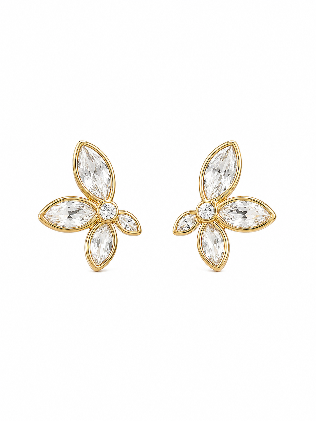 Crystal Flutter – σκουλαρίκια stainless steel
