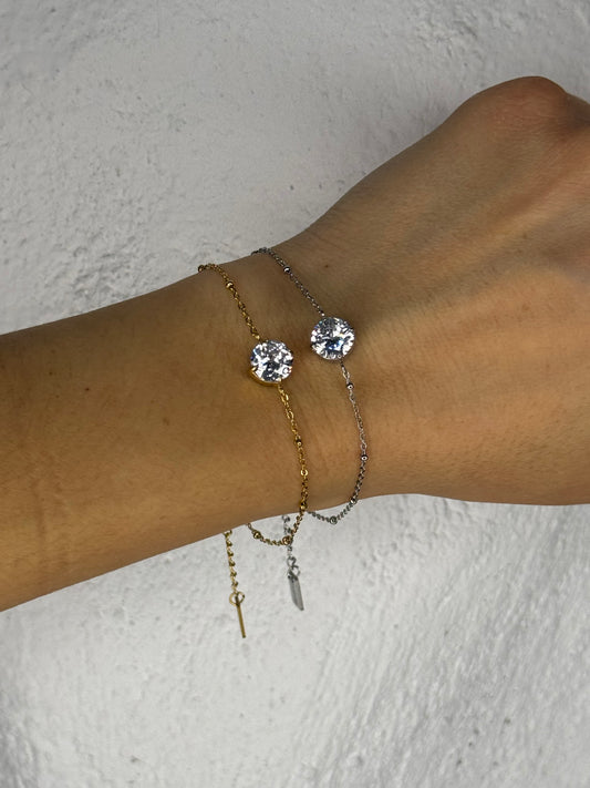 Crystal Glow - βραχιόλι stainless steel