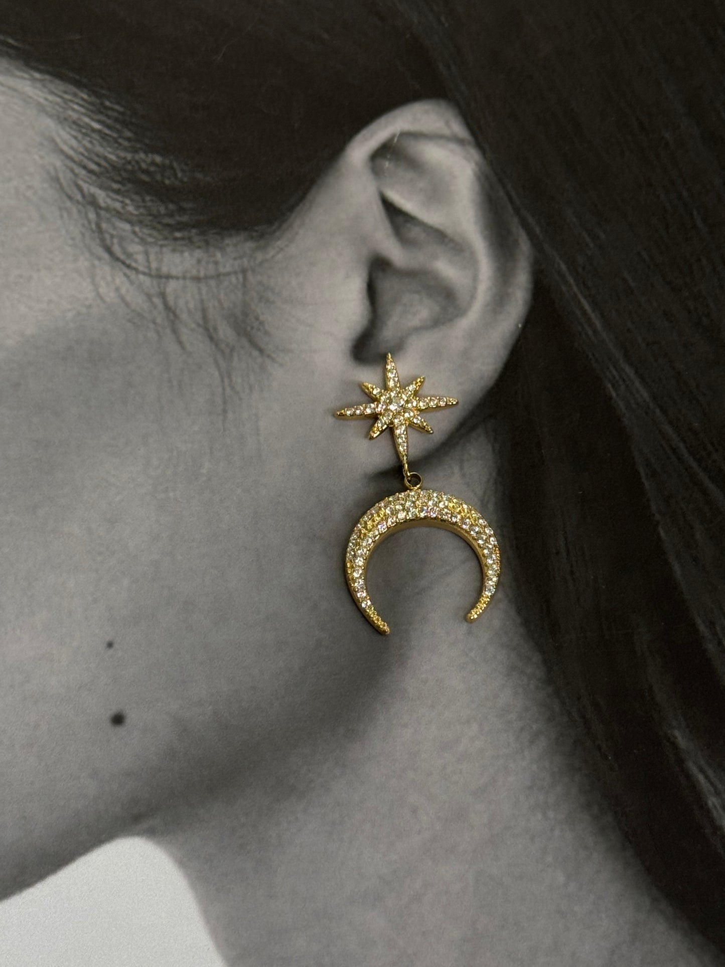 Celestial Glow - σκουλαρίκια stainless steel