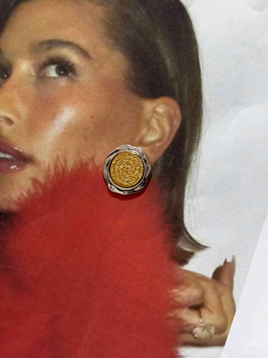 Electra Phaistos Disc – σκουλαρίκια stainless steel
