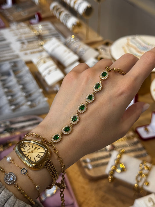 Esme Emerald – Χειροποίητο Βραχιόλι designed by Kika