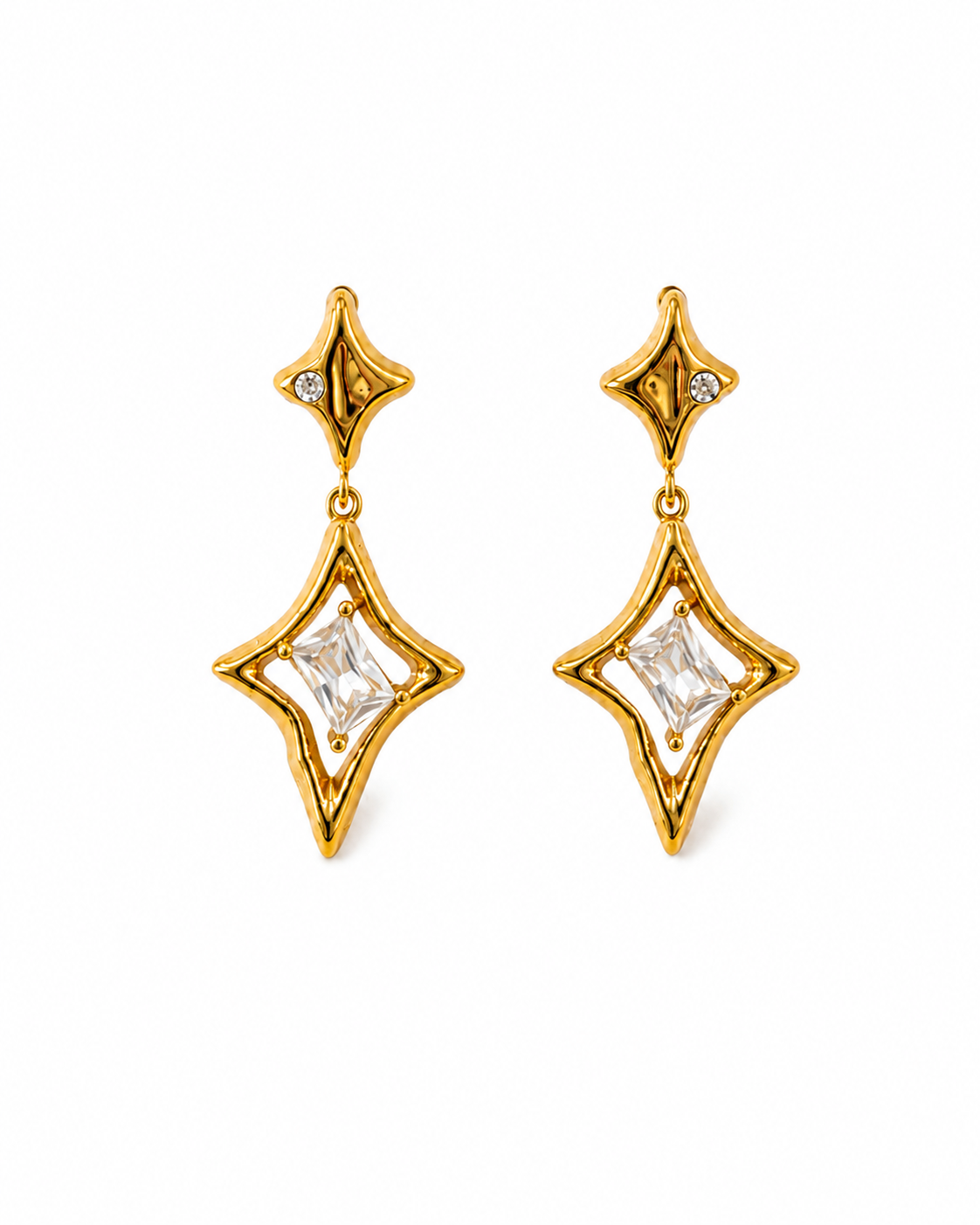 Stella Zircon – Σκουλαρίκια stainless steel