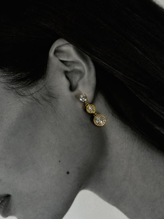 Luna Cascade - σκουλαρίκια stainless steel