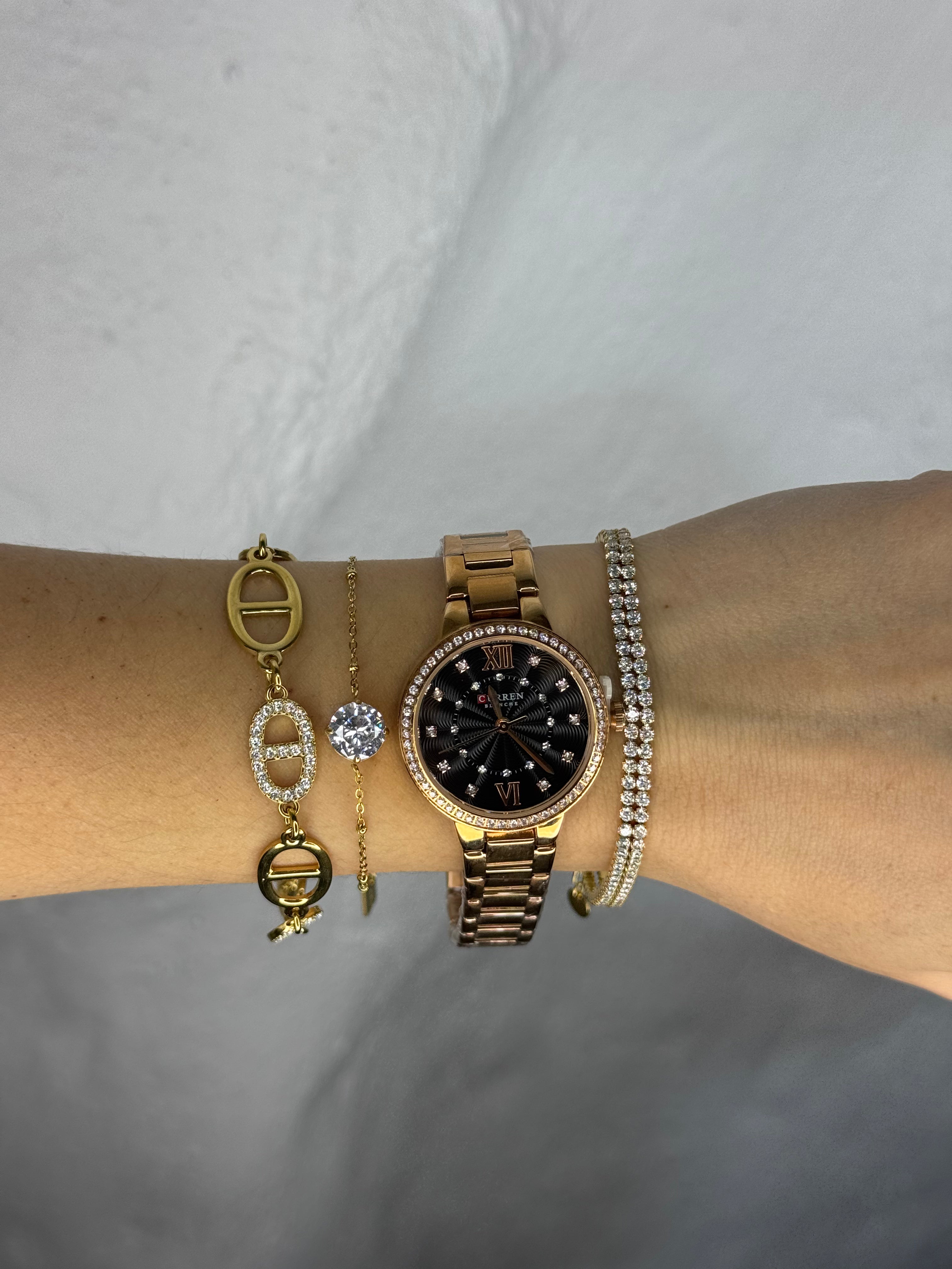ÉLYA NOIR - stainless steel watch