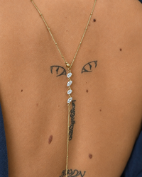Starlight Crystal – STAINLESS STEEL κολιέ πλάτης