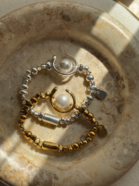 Beaded Cylinder – Stainless Steel Βραχιόλι